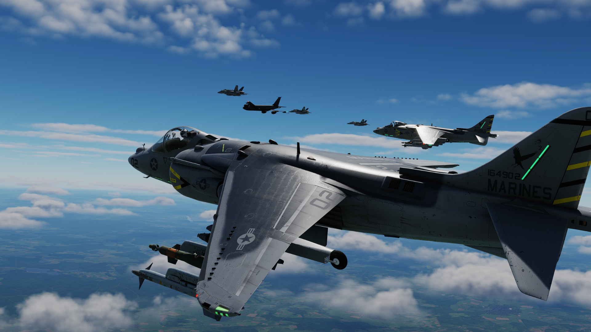 Luftbetankung gemischte Formation