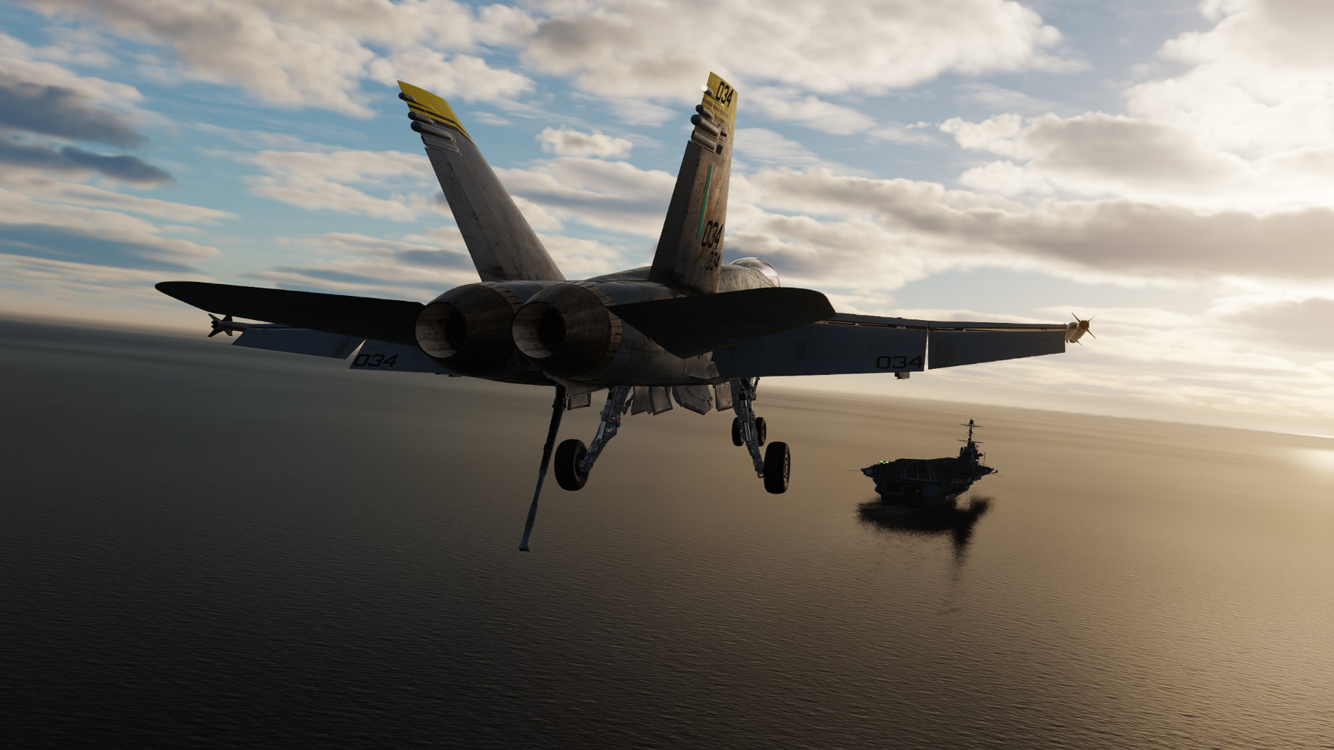 F/A-18 Trägerlan­dung